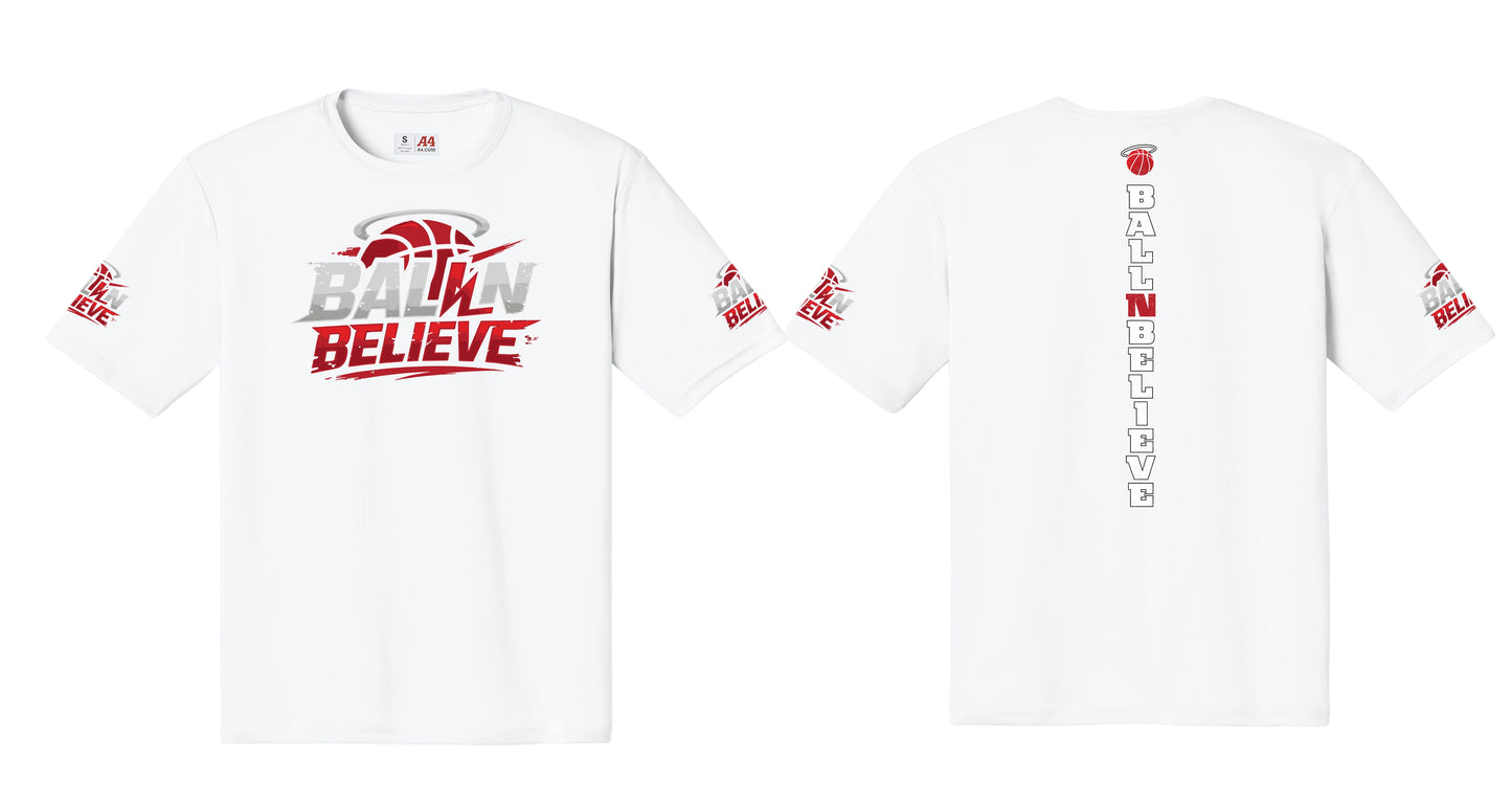 Ball N Believe - A4 Cooling Performance Shirt - Adult and Youth Sizes