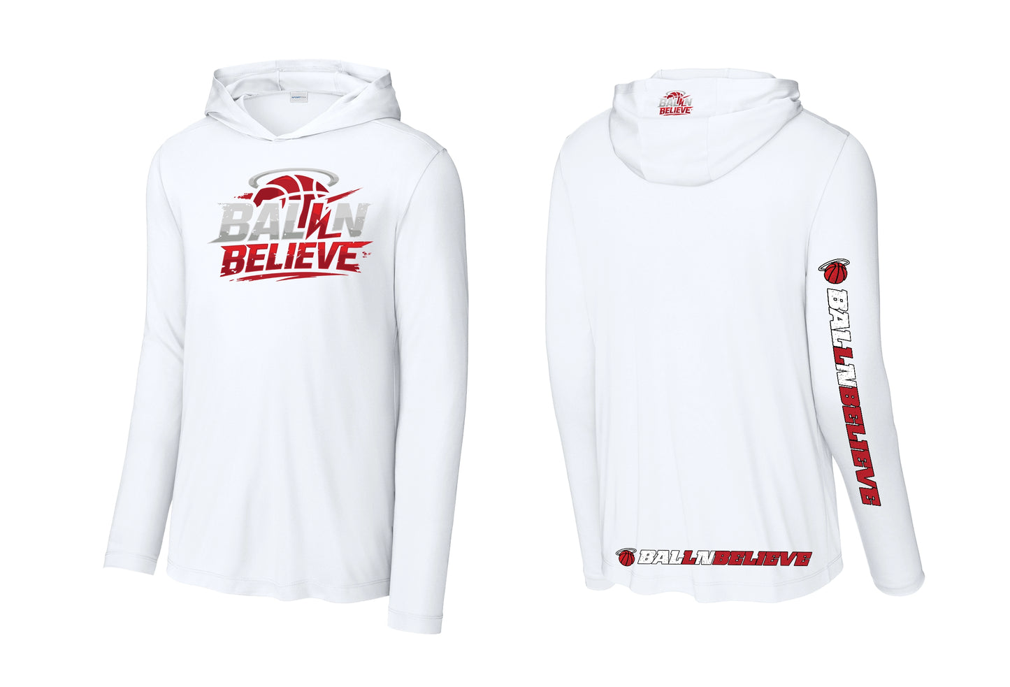 Ball N Believe - Sport Tek Long Sleeve Hoodie - Adult Sizes