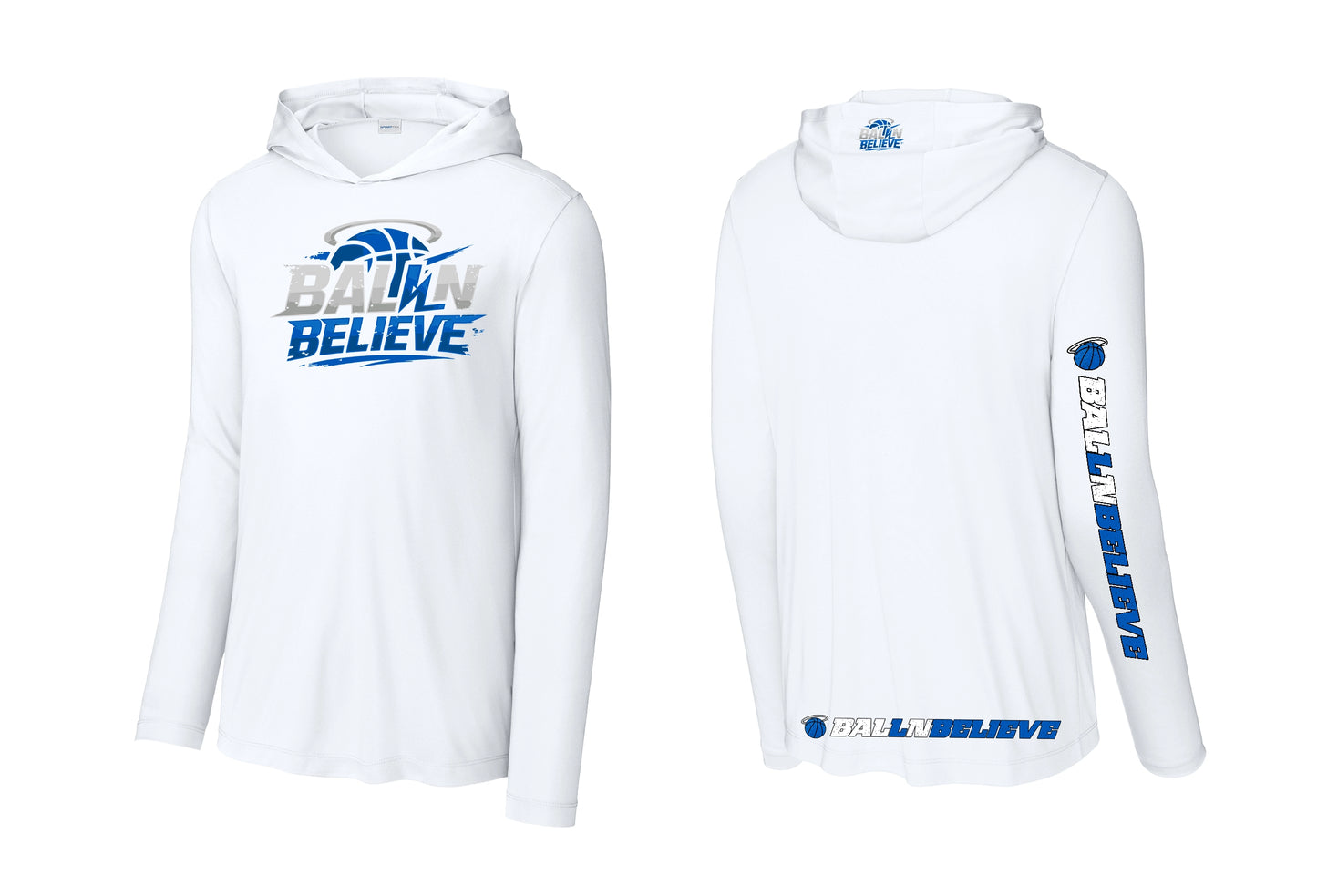 Ball N Believe - Sport Tek Long Sleeve Hoodie - Adult Sizes