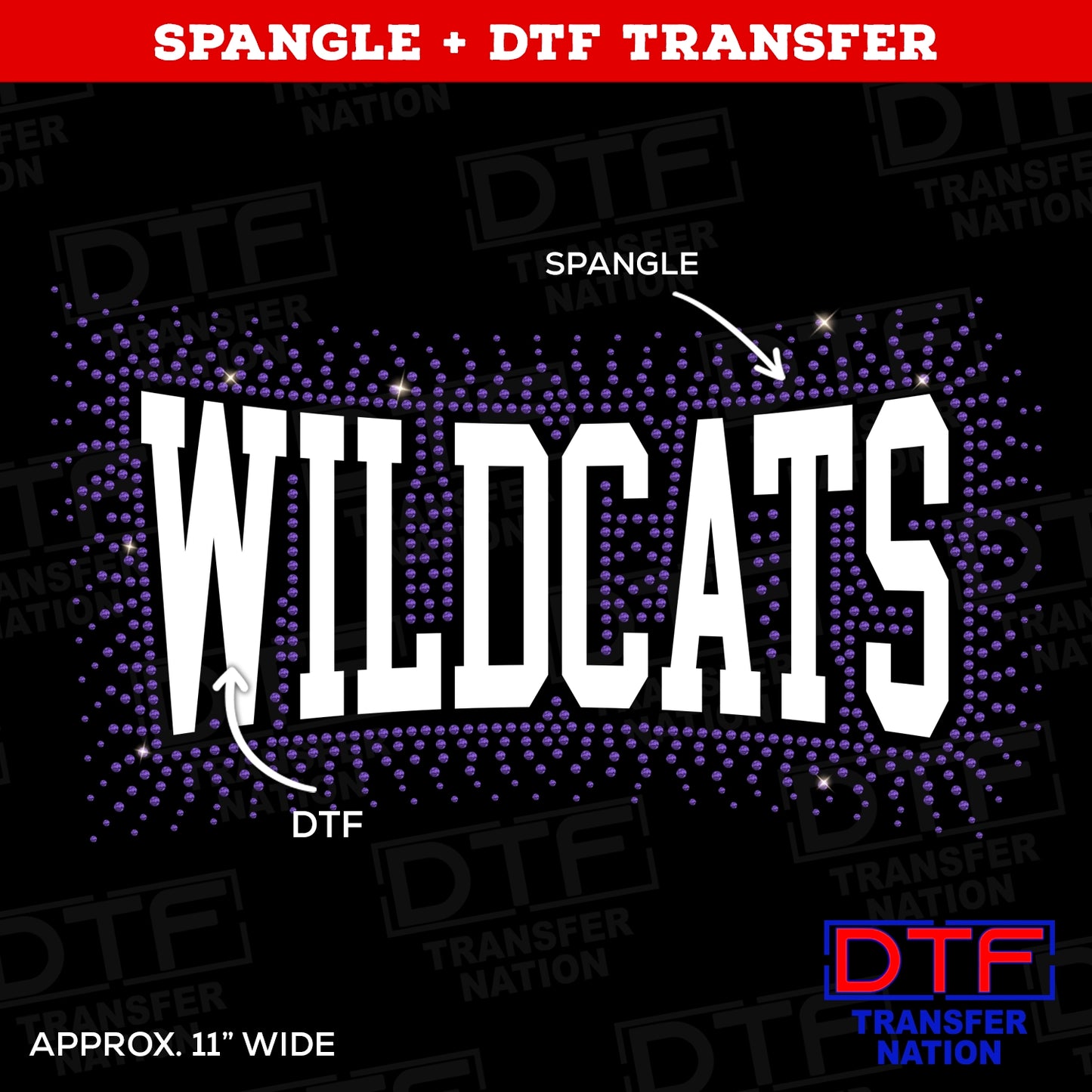 Wildcats - Spangle + DTF - Pick your colors