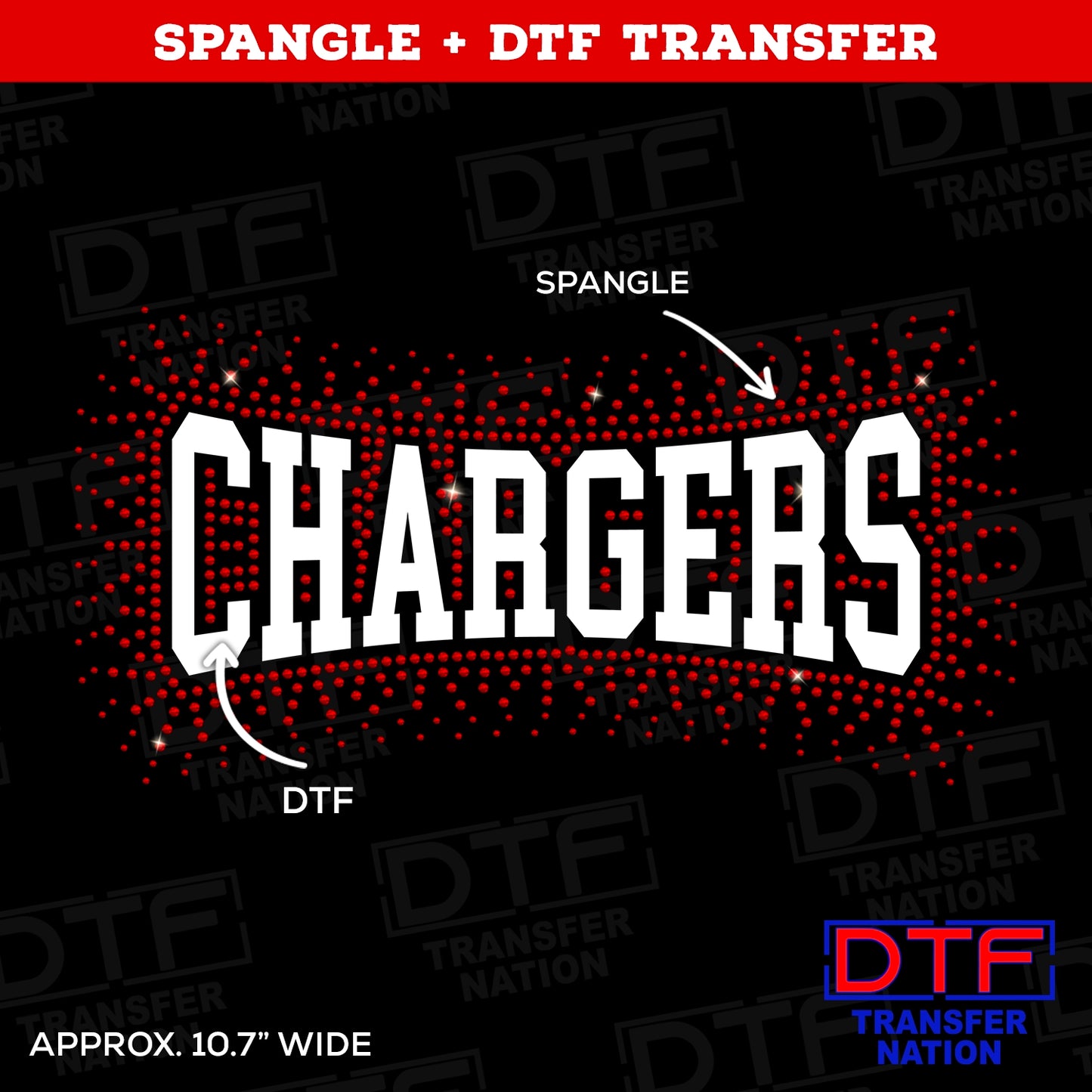 USD 454 Chargers - Spangle + DTF