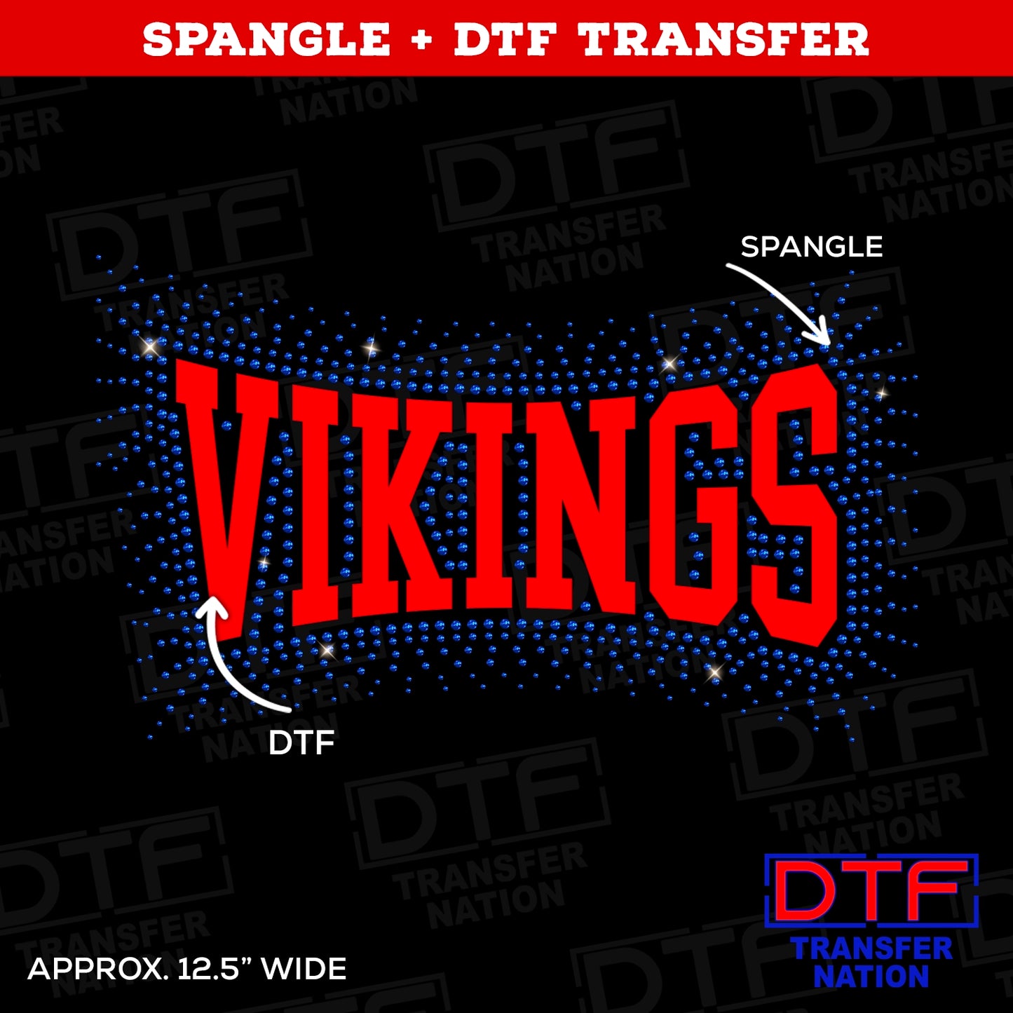 Vikings - Spangle + DTF - Pick your colors